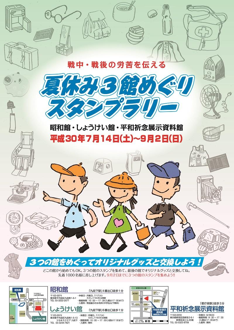 Read more about the article 夏休み3館めぐりスタンプラリー